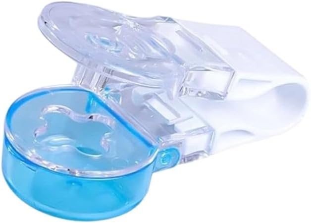 Blue Portable Pill Taker Remover, Medication Dispenser, Tablets Pills Blister Pack Opener Assistance Tool, Organizer for The Elderly