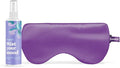 ASUTRA Sleep Bundle, 2 Products - Purple Silk Eye Mask Filled with Lavender and Flax Seeds, Lavender & Chamomile Essential Oil Pillow Spray