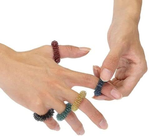 HPS Sujok Therapy Magnets (20 Byol + 20 Star + 10 Bar),1 Slim Jimmy, 5 Sujok Rings, 1 Half inch Paper Tape