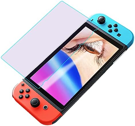 PERFECTSIGHT Anti Blue Light Anti Glare Tempered Glass Screen Protector Compatible with Nintendo Switch OLED 7 inch, [Eye Protection] [Great Gaming Experience] - Matte Clear Anti Fingerprint 1 Pack