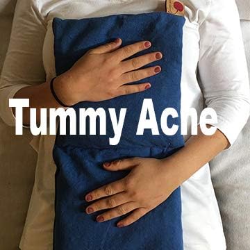 Double Square Blue Denim Cherry Pit-Stone Pillow, Microwavable Hot/Cold Compress, Sustainable Heating Pad, Moist Heat, Muscle Joint Pain Relief, Gift.