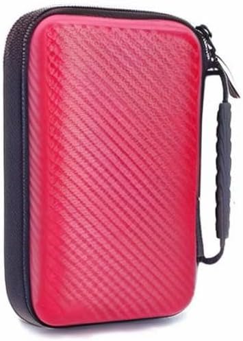 Hard Shell Diabetic Supplies Travel Case Diabetes Testing Kit Organizer Bag for Blood Sugar Test Strips, Glucose Meter, Lancets, Lancing Device, Medication, Pills, Insulin Syringes,Pens, Needles (Red)