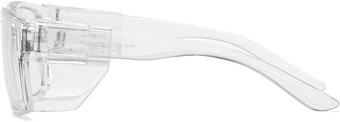 UV400 Photochromic Safety Glasses with Removable Side Shields, Blue Light Blocking