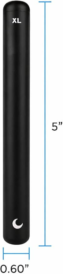 Brando Moon Large Metal Pill Tube Container – Durable Compact Pocket Pill Case 5” – Water-Resistant, Travel-Ready Design for Medications, Vitamins & Small Items – Lightweight Fits in Pocket