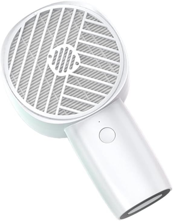 mini portable fan with HEPA filter. Battery for 10 hours and USB rechargeable. Cover your nose with it to breathe the 150L/min clean air. (White)