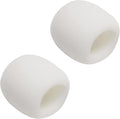 Fielect 2Pcs Microphone Cover Sponge Foam Mic Cover Handheld Microphone Windscreen Shield Protection Micro Foam Filter White for KTV Broadcasting