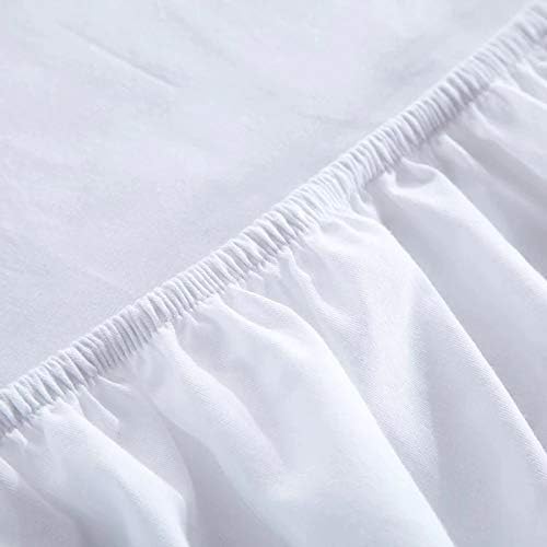 XISUNYA Decorative Bedding Sheet Set Cal-King Size, Doodle Deep Pockets Fitted Sheet & 2 Pillow Sham Set, Summer Flowers with Cute Colors and Wave Backgorund Print Microfiber 3pc Bed Sheets Set
