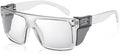Photochromic Anti Bluelight UV400 Auto-Darkening Clear to Smoke Lens Transitional ANSI Z87.1 Safety SunglassesGlasses