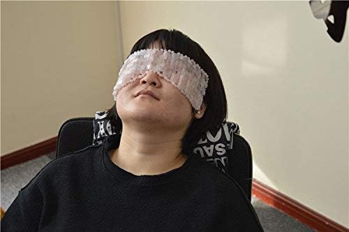 100% Rose Quartz Jade Eye Mask, Jade Sleeping Mask for Relieving Eye Bags and Dark Circles, Yoga Meditation Tools