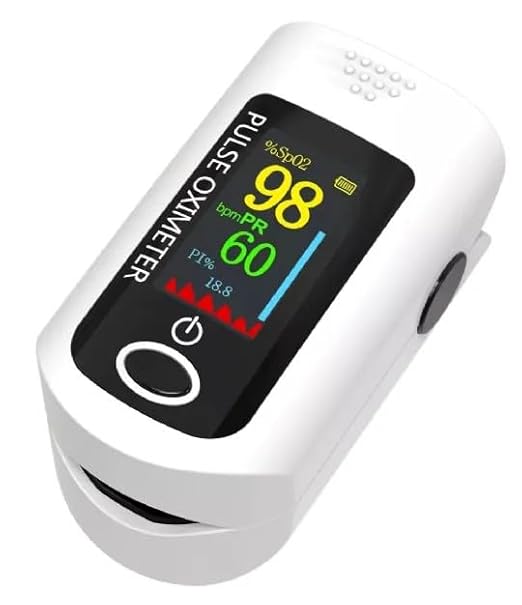 X1805P Fingertip Pulse Oximeter Blood Oxygen (O2) Saturation Monitor Pulse Ox w/Plethysmograph and Perfusion Index (PI) For Sports or Aviation Use