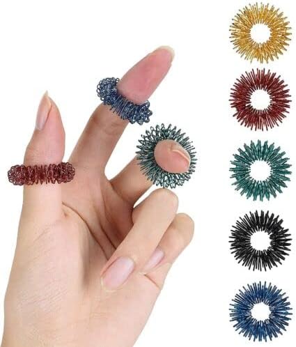 HPS Sujok Therapy Magnets (20 Byol + 20 Star + 10 Bar),1 Slim Jimmy, 5 Sujok Rings, 1 Half inch Paper Tape