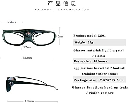 Head up Training to Prevent Head Down Basketball Football Standard Training from hindering Vision stroboscopic Glasses + app
