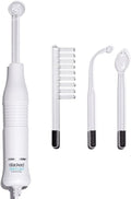 StackedSkincare High Frequency Facial Wand – Glass Electrodes for Cosmetic Skin Care & Scalp Use