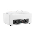 Professional Nail Tool Sterilizer Box, 2.2L Dry Heat Cleaning Cabinet with Temperature Control, Timer for Manicure Pedicure SPA Salon Barber Equipment (White)