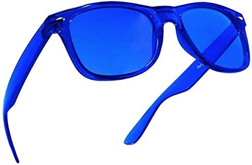 PURPLE CANYON Blue Color Therapy Glasses for Chakra Healing, Chromotherapy, and Mood