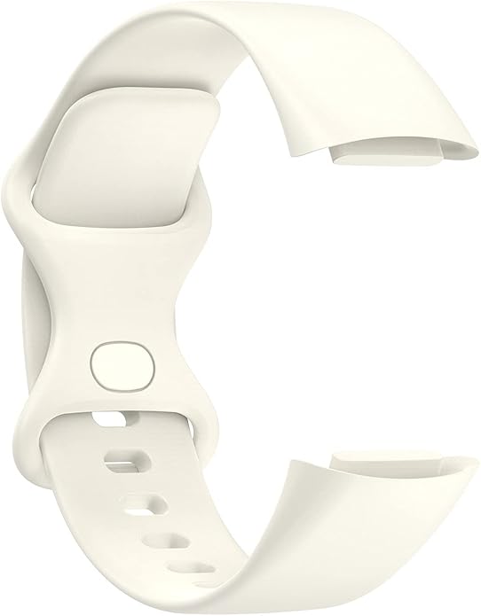 Compatible with Fitbit Charge 6 Bands, Replacement Soft Silicone Watch Straps Soft Wristband for Fibit Charge 5/Charge 6 Fitness Tracker Women&Men (Small)