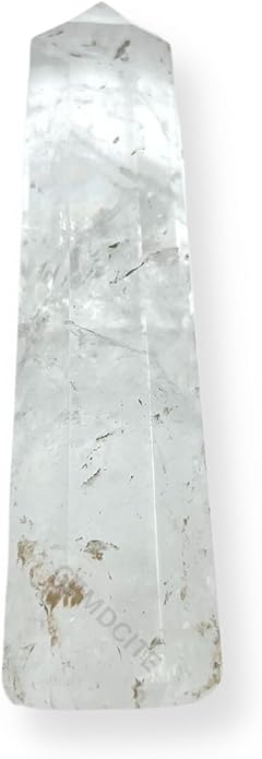 WholesaleGemShop 3 Inch Gemstones Obelisk Tower Jumbo Facet Aura Rock Crystal Natural Polished Earth Wand Spirit