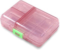 Weekly Pill Organizer, Waterproof 7 Day Large Daily Pill Box Reminder, Cute Vitamin Case Compact Medicine Container, Portable Travel Pill Holder Supplement Medication Calcium Tablet Dispenser
