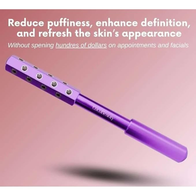 Tourmaline Face Roller – Facial Massage Roller Tool for Lymphatic Drainage – Beauty Roller for Face – Facial Roller for Women Face – Beauty Sculptor Wand for Radiant Skin