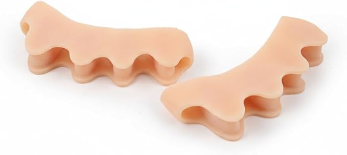 Separators for Functional Fitness Athletes - Straighteners for Foot Pain Relief and Plantar Fasciitis - Feet - Bunions - Spacers for Crossfit Skin Color-A