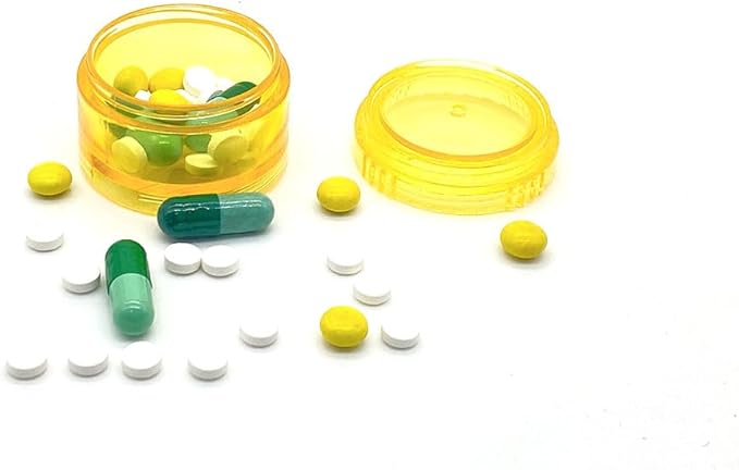 HaiSea Weekly Travel Pill Planner-Monthly Pill Organizer, Daily Month Pill Box-Separate AM/PM Compartments Colors Vary