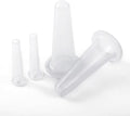 BWESOO 4Pcs Transparent Massage Cupping Set Silicone Mini Facial Cups Face Massager Helper Skin Care Neck Back Eyes Massaging Cup Safe to Use, Don't Worry About Burns Health Care Products