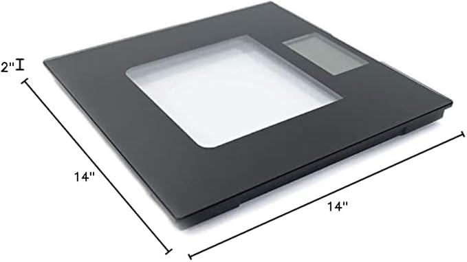 Extra Wide Glass Talking Digital Scale | The Bathroom Scale That Talks | Accurate Visual & Voice Display Digital Scale for Body Weight | 395 Pounds Max | Wide Width Tamper Glass | Large LCD Display