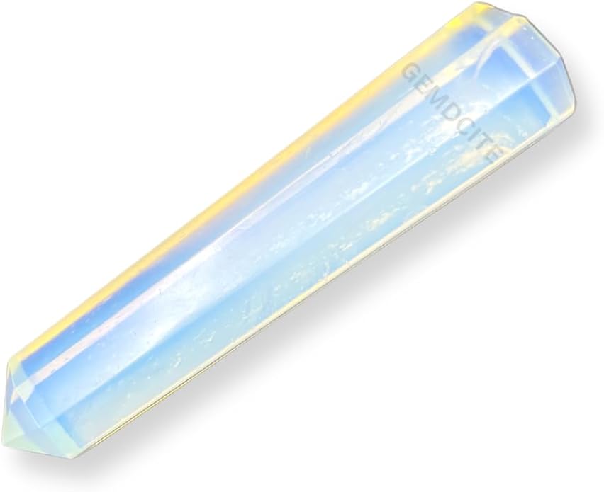 WholesaleGemShop 3 Inch Gemstones Obelisk Tower Jumbo Facet Aura Rock Crystal Natural Polished Earth Wand Spirit