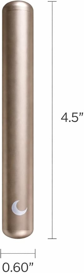 Brando Moon Small Metal Pill Container Tube – Durable Compact Pocket Pill Case 4.5” – Water-Resistant, Travel-Ready Design for Medications, Vitamins & Small Items – Lightweight Easy to Carry