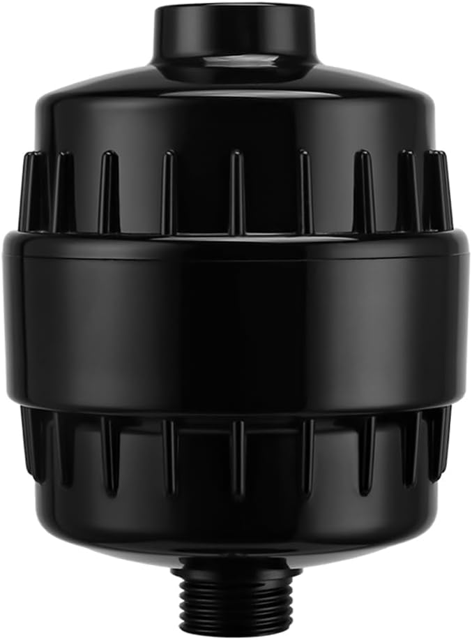 20-Stage Showerhead Filter for Hard Water Heavy Metals and Sediments， Reduces Dry Skin, Dandruff and Eczema - Improves Skin, Hair and Nails - High Output Filtered Shower Head, Consistent Flow
