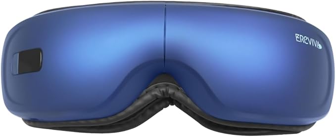 Eye Massager With Heat and Bluetooth Music - Heated Mask for Migraine Relief & Reduce Strain, Dry Eyes - Wireless Sleep Mask for Improving Sleeping - Gifts for Women Men