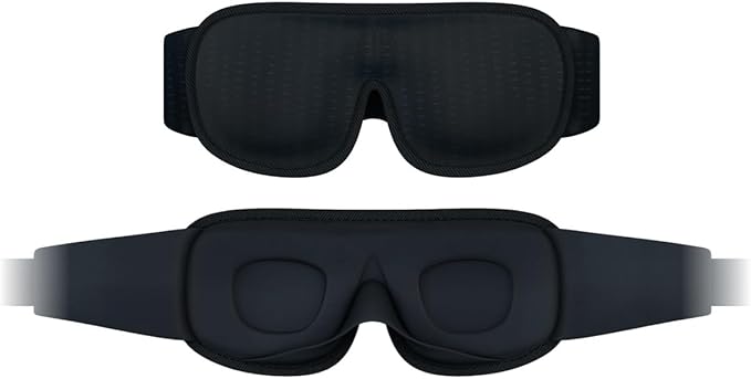 DefenderShield EMF Radiation Protection Sleep Eye Mask - Blackout Molded Design Blocks Out Light & EMF Emissions - Sleep Yoga Travel