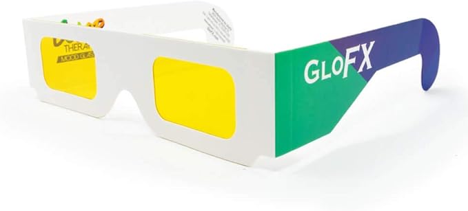 GloFX Color Paper Glasses - 5 Pack - Chakra Chromotherapy Light Therapy