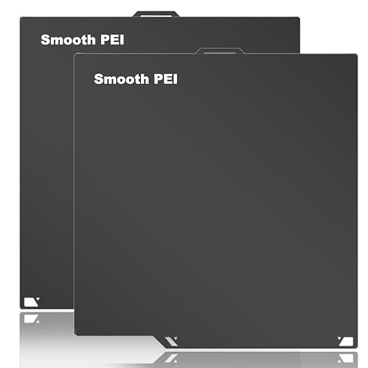 Double Sided Smooth PEI for Elegoo Centauri Carbon/Centauri Carbon 2 Build Plate Carbon Plates 260x271mm Flexible Removable Hardened Steel PLA Plate Heatingbed for Elegoo CC Platforms.