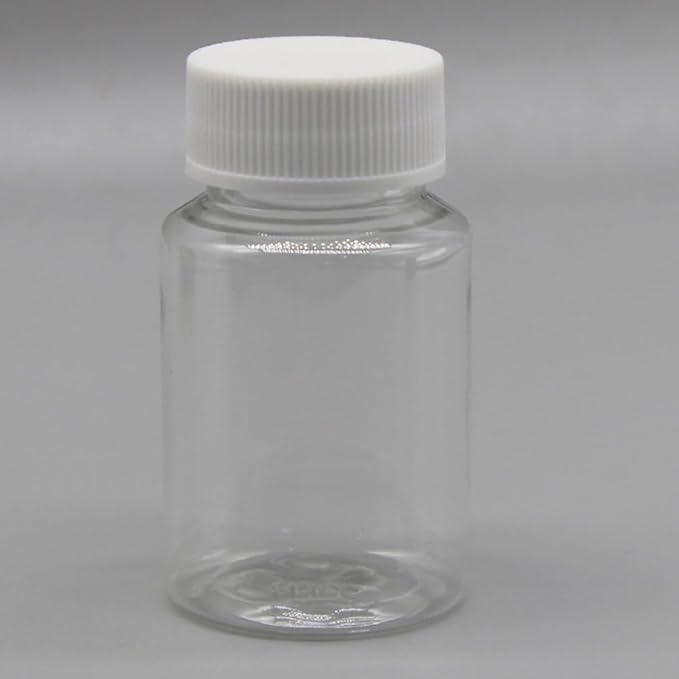Kichvoe 40 Pack Portable Clear Plastic Dispensing Bottles 3.14X1.77 Inch Small Pill Organizers Travel Medicine Containers for Camping Hiking Outdoor Use