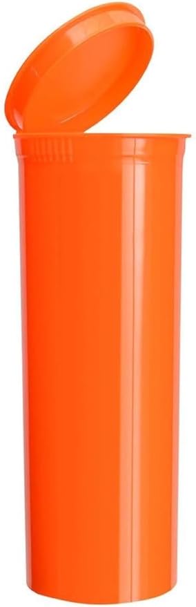 60 Dram Mango Child-Resistant Pop Top Plastic Containers – Airtight, Smell Proof, BPA-Free Vial Bottles for Pills, Travel & Small Item Storage (Pack of 8)
