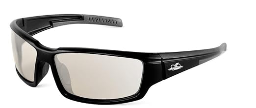 Bullhead Safety Eyewear Maki Glasses - Anti-Fog, Lightweight, Impact/Scratch Resistant, UV Blocking Indoor/Outdoor Sunglasses for Hunting/Shooting, Outdoor Sports, Construction, Matte Black