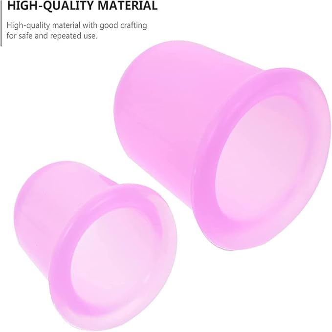 Facial Cupping Set Silicone Cupping Therapy Sets 7Pcs Anti-Cellulite Cup Vacuum Suction Massage Cups with Storage Bag for Muscle,Nerve,Joint Pain Relief and Cellulite Blaster Massage