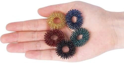 HPS Sujok Therapy Magnets (20 Byol + 20 Star + 10 Bar),1 Slim Jimmy, 5 Sujok Rings, 1 Half inch Paper Tape