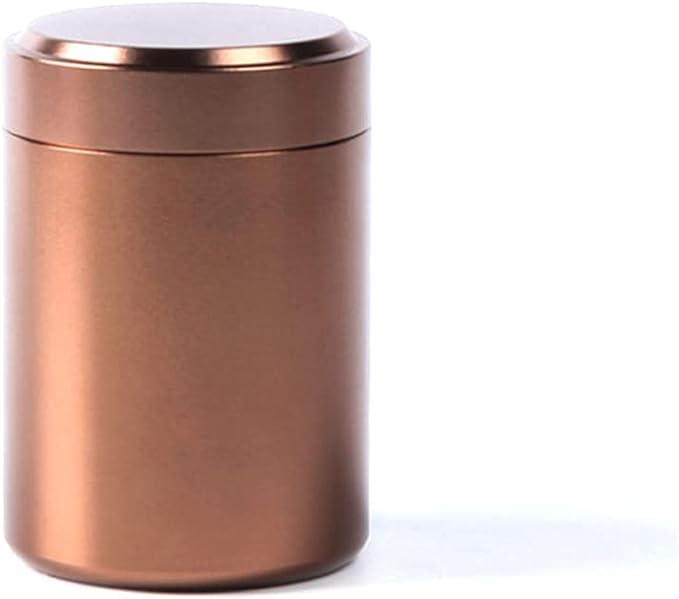 70ML Airtight Aluminum Stash Jar Herb Storage Container Tobacco Stash Box Pill Box,brown