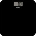 Escali Digital Glass Bath Scale for Body Weight, Bathroom Body Scale, High Capacity of 400 lb, Battery Included, Slim Black