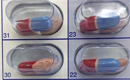 31-Day Multi-med Monthly Cold Seal Medication Pill Blister Pack Compliance vac Pack. Great for pharmacies and Caregivers. (250 Cards)