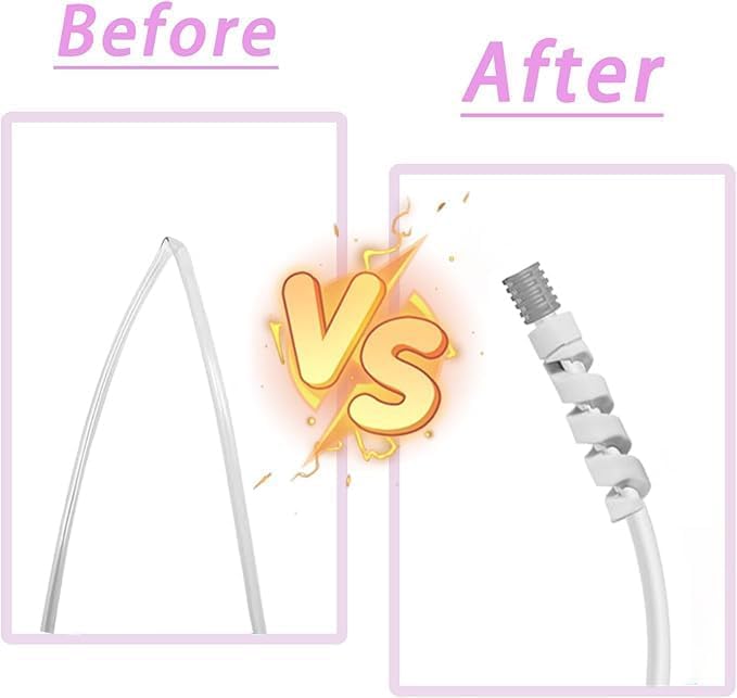 10 Pack Oxygen Tube Support Crimp Straightener for Portable Oxygen Concentrator Oxygen Tank Oxygen Hose Nasal Cannula Oxygen Tubing Accessories Gray