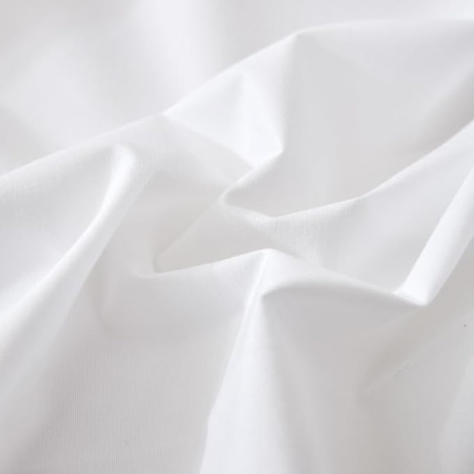 WenBags Waterproof Fitted Bed Sheets,Mattress Protector for Home & Hospital Care Beds, Soft Hospital Bed Sheets with Elastic All Around(1, White, Full)