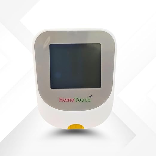 Blood Sugar Test Kit Includes Hemotouch Blood Glucose Meter, 1 Lancing Device, 10 Lancets, & 10 Test Strips, Diabetes Testing Kit for Blood Glucose Monitoring with strips Ejector.