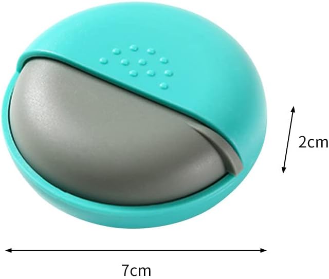 Portable Pill Case Pill Box Daily, Small Pill Organizer Box, Single Cell Round Medicine Box Push Pull Sealed Pill Holder, Round Daily Medicine Container for Traveling