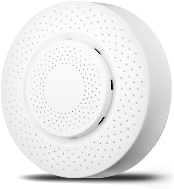 Zigbee Smart Air Detector, Formaldehyde HCHO/VOC Detector, CO2, Temperature, Humidity Monitoring, 5 in 1 Tester, for Household, Office,Hotel.ZigBee Hub Required.
