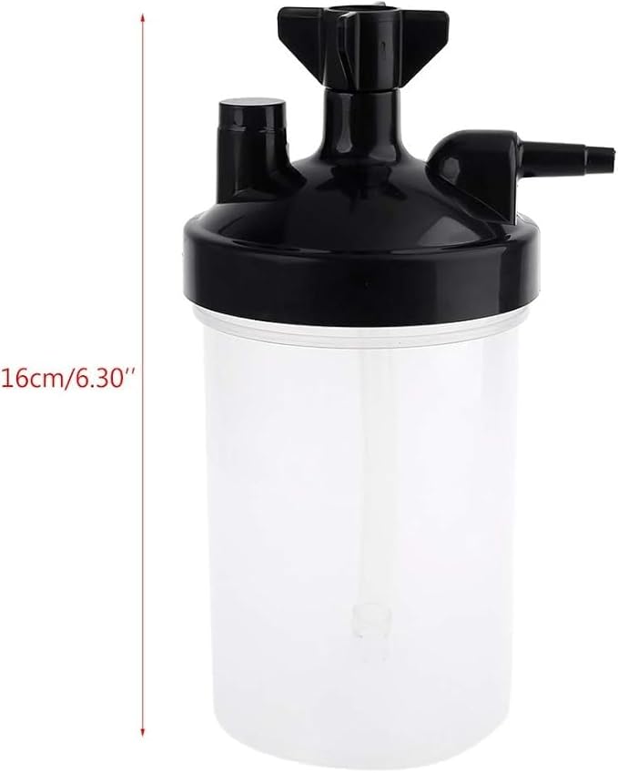 Universal Oxygen Humidifier Bubbler Bottle 350ml with Pressure Relief Valve with Adapter for Tubing (2)