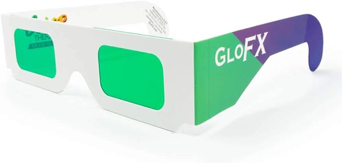 GloFX Color Paper Glasses - 5 Pack - Chakra Chromotherapy Light Therapy