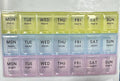Large Weekly Pill Organizer 3 Times A Day, Moisture-Proof 7 Day Pill Box, Travel Pill Cases Portable for Pills Vitamin Fish Oil Supplements,Medicine Cases